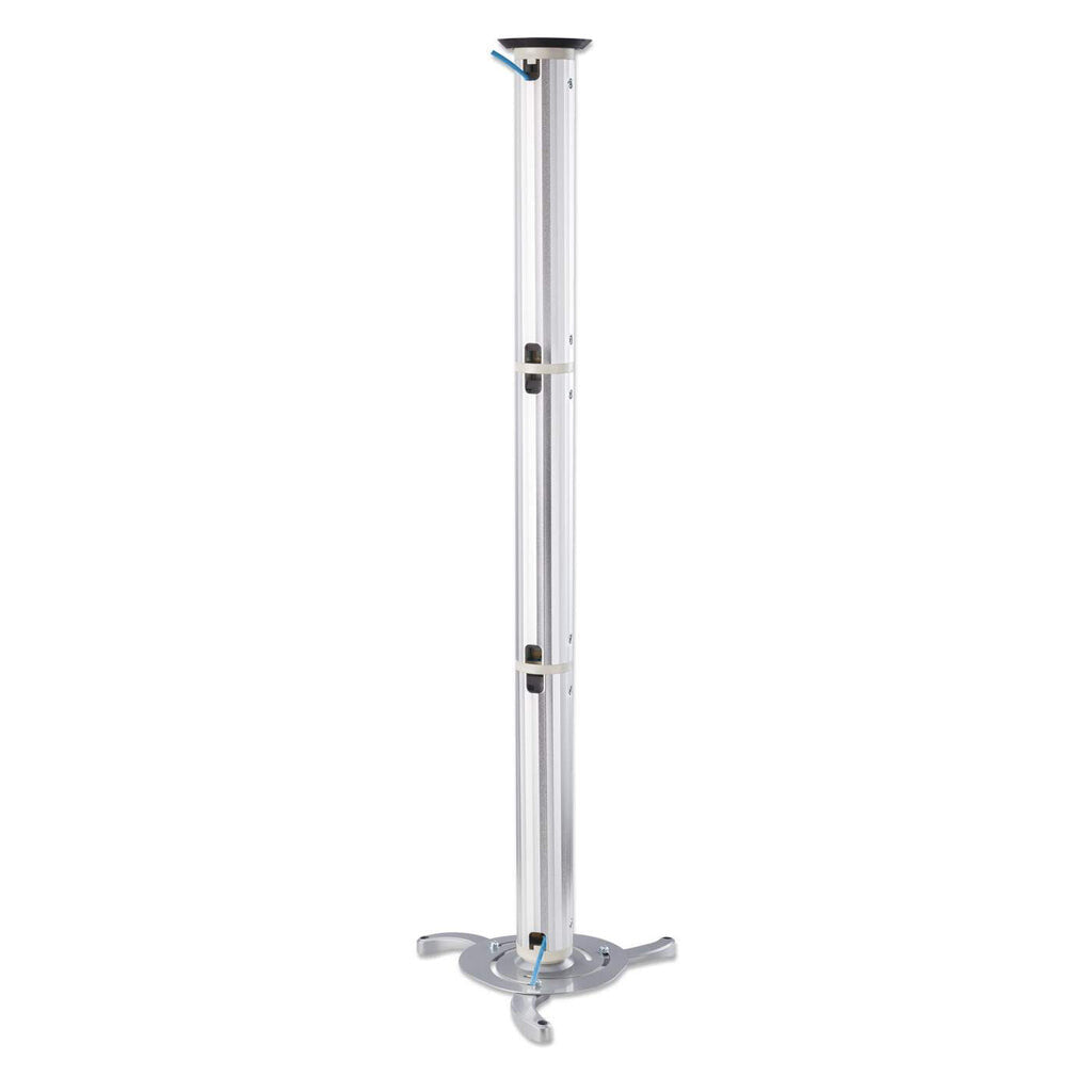 Manhattan Projector Mount, Ceiling, Universal, Tilt & Swivel, Height Range: 13 to 106cm, Max 10kg, Silver, Lifetime Warranty