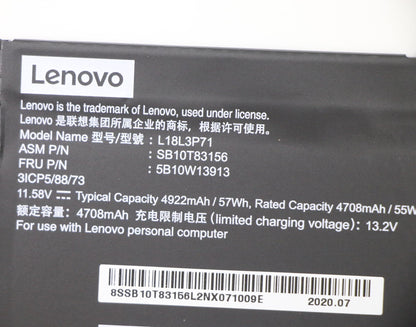 Lenovo 5B10W13913 laptop spare part Battery