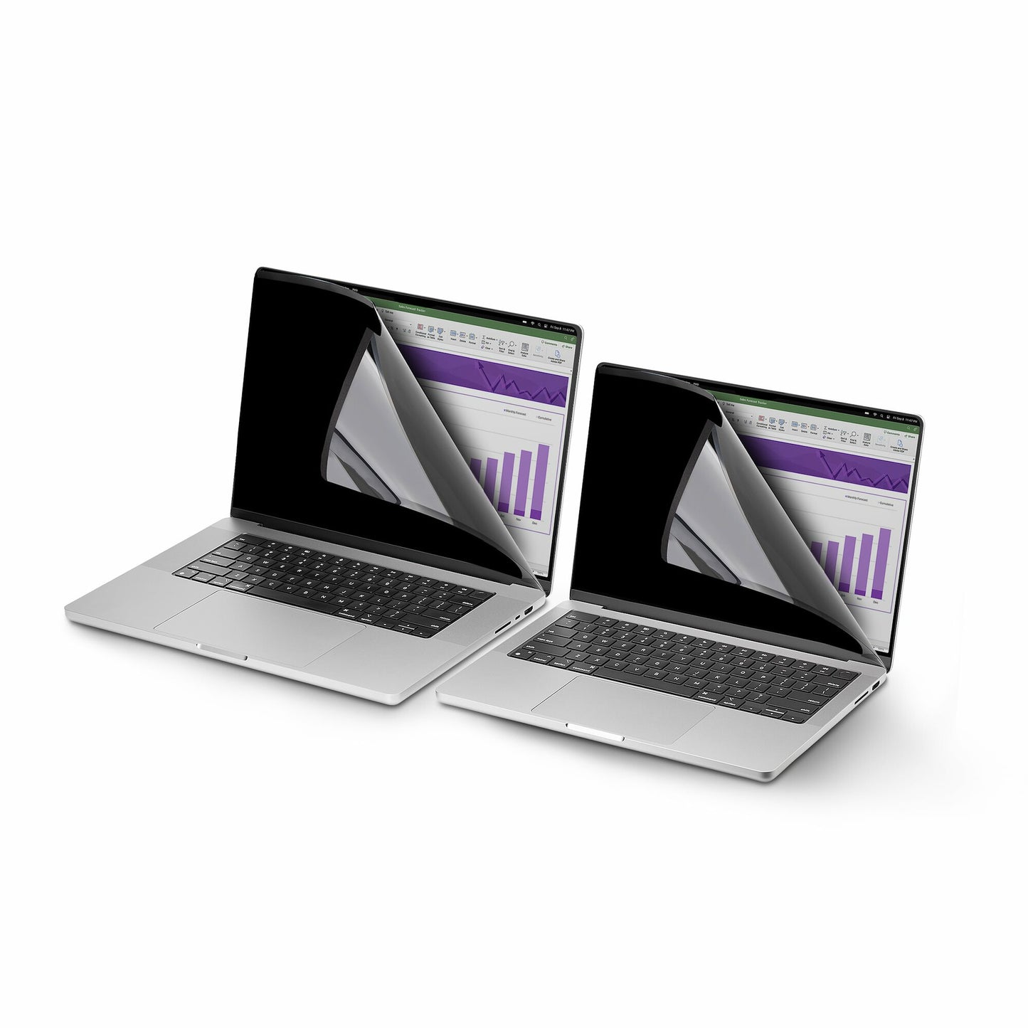 StarTech.com 14.1-inch 16:10 Flip-Up Privacy Screen with Touch, Anti-Glare Blue Light Filter, Laptop Monitor Screen Protector, +/- 30 Deg. View Angle