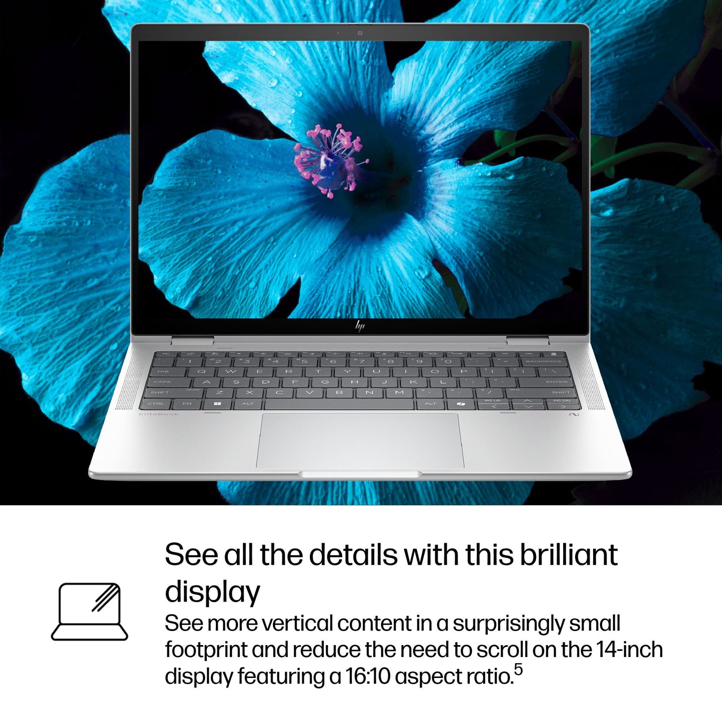 HP EliteBook X Flip G1i Next Gen AI PC Wolf Pro Security Edition Copilot+ PC Intel Core Ultra 7 258V Hybrid (2-in-1) 35.6 cm (14") Touchscreen WUXGA 32 GB LPDDR5x-SDRAM 512 GB SSD Wi-Fi 7 (802.11be) Windows 11 Pro Silver