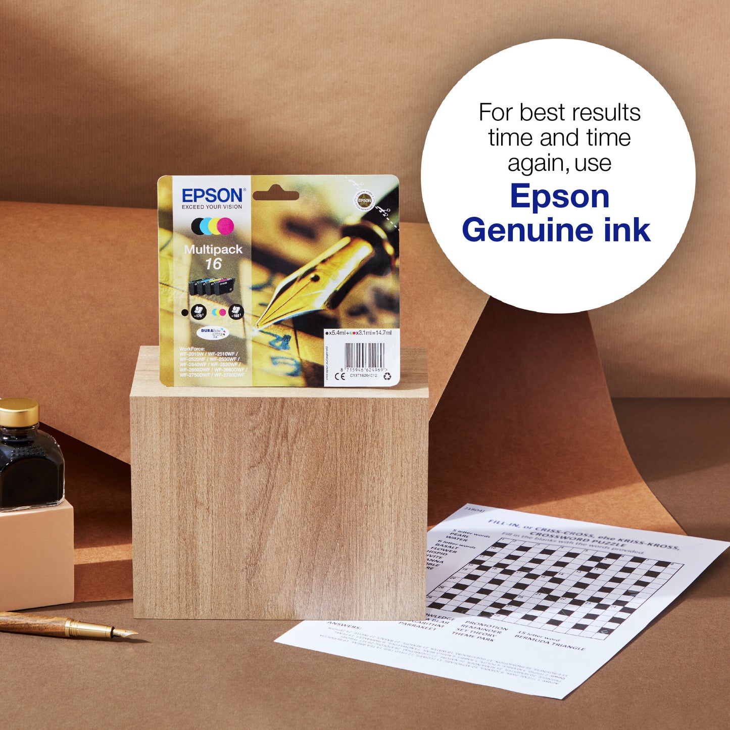 Epson Pen and crossword Singlepack Yellow 16XL DURABrite Ultra