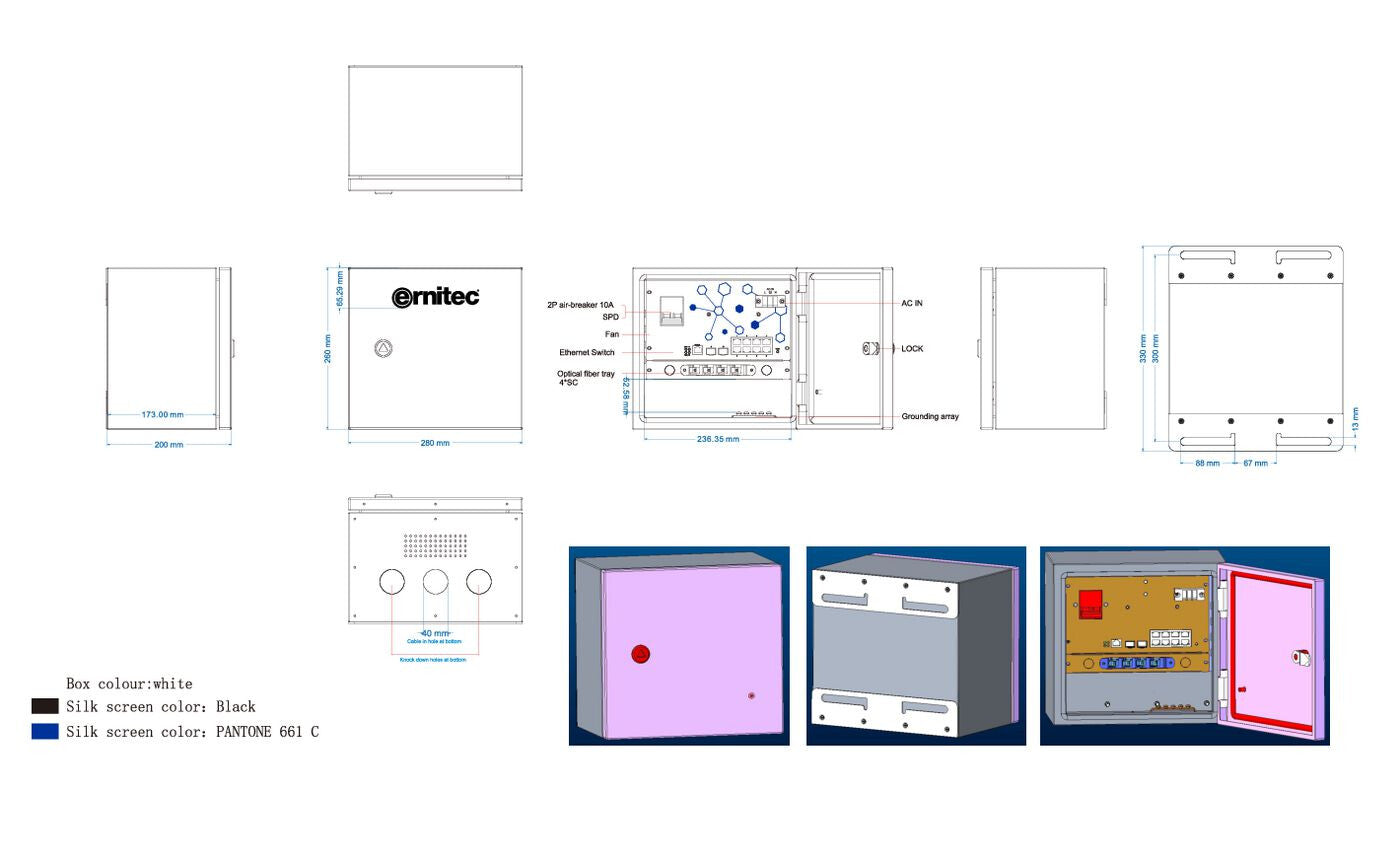 Ernitec ELECTRA-M10-OUTDOOR-200 network switch Managed L2 Gigabit Ethernet (10/100/1000) Power over Ethernet (PoE)