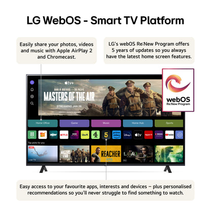 LG 75UT80006LA.AEK TV 190.5 cm (75") 4K Ultra HD Smart TV Wi-Fi Black