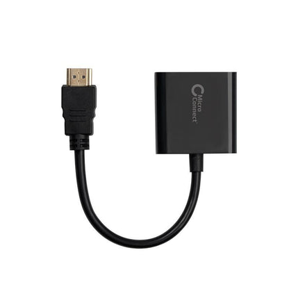 Microconnect HDMVGA1B video cable adapter 0.15 m HDMI Type A (Standard) VGA (D-Sub) Black