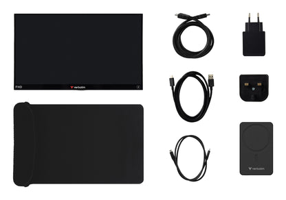 Verbatim Portable Touchscreen Monitor Light 14" Full HD 1080p & Wireless Power Supply