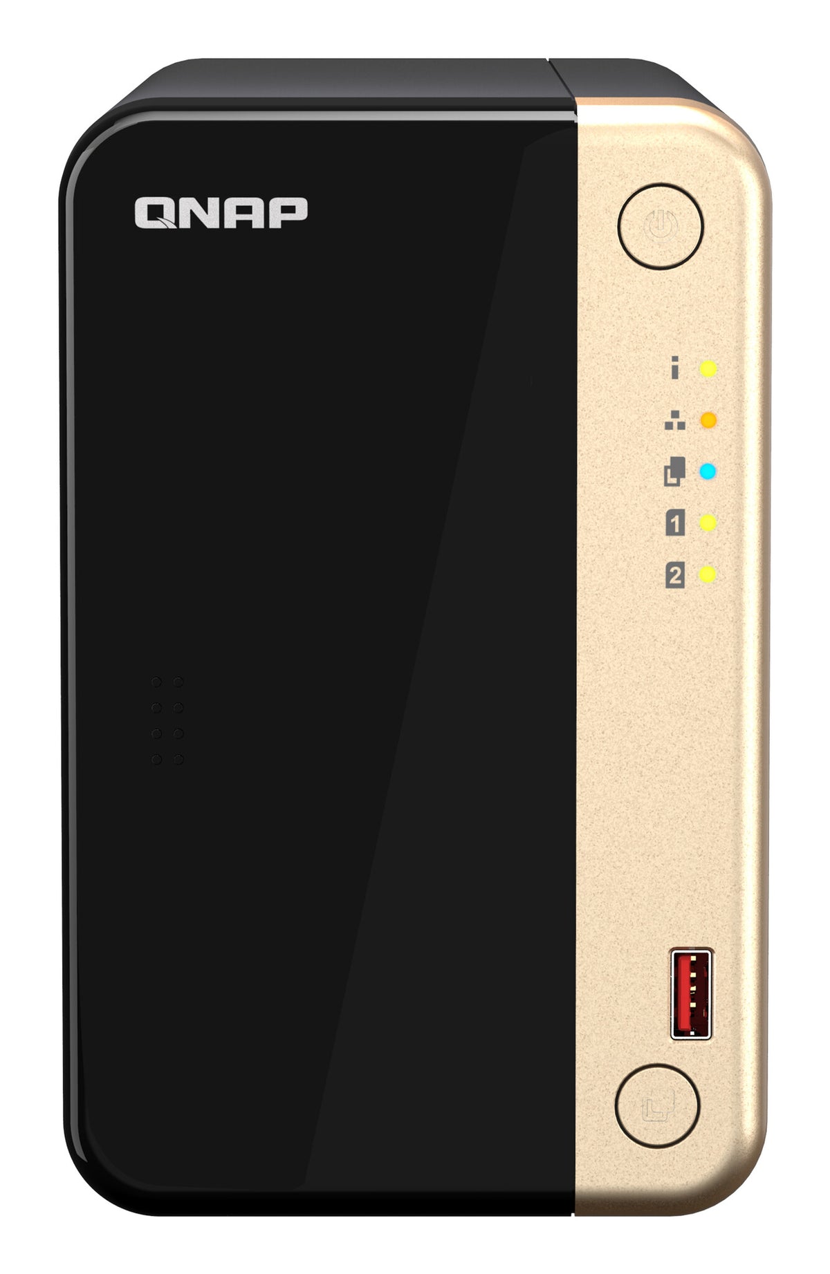 QNAP TS-264 NAS Tower Intel® Celeron® N5095 8 GB 4 TB HDD QNAP Turbo System Black, Gold