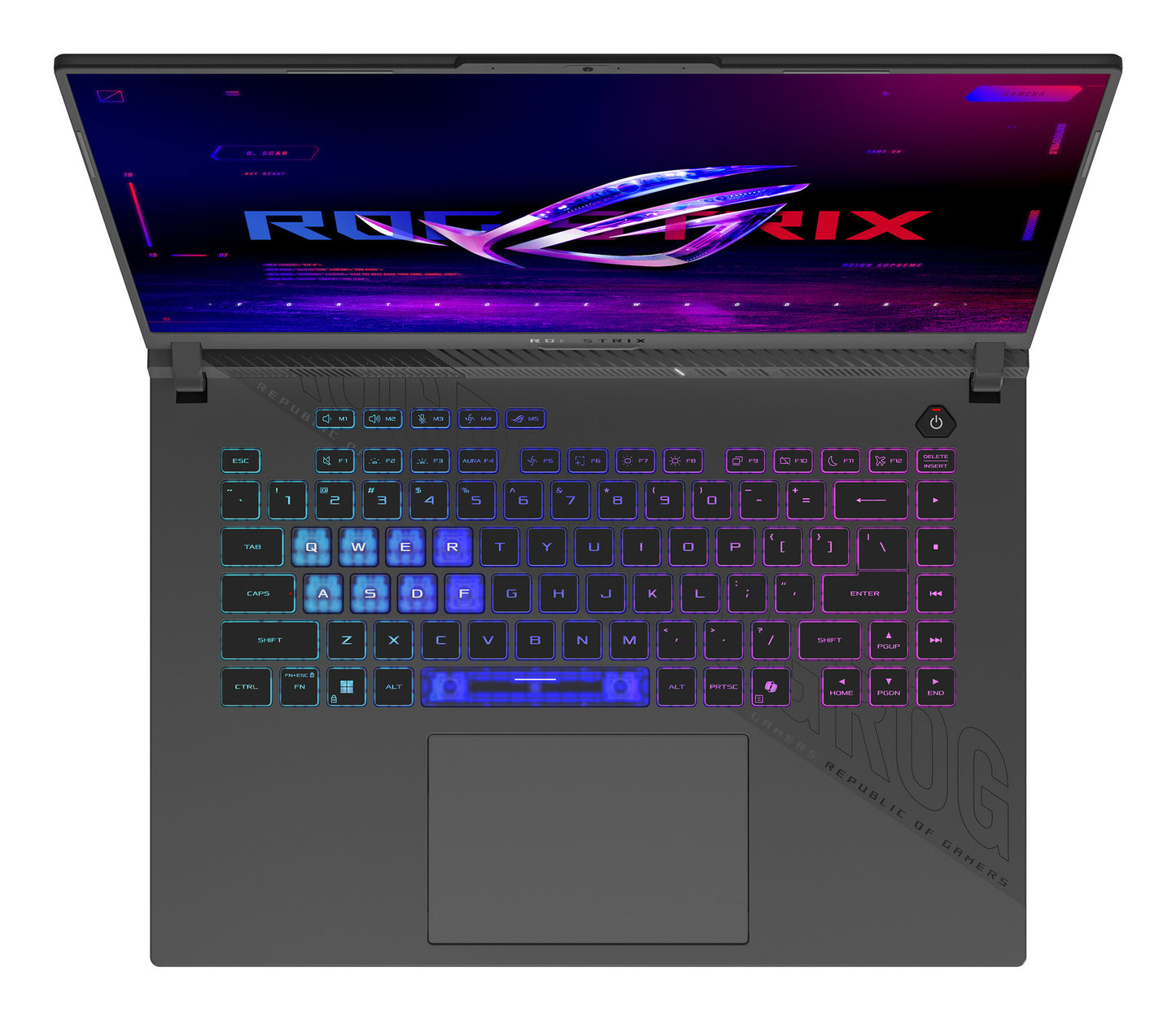ASUS ROG Strix G16 G614PR-RV016W AMD Ryzen™ 9 8940HX Laptop 40.6 cm (16") WUXGA 16 GB DDR5-SDRAM 1 TB SSD NVIDIA GeForce RTX 5070 Ti Wi-Fi 6E (802.11ax) Windows 11 Home Black, Grey