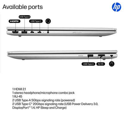 HP ProBook 4 G1i AI PC Wolf Pro Security Edition Intel Core Ultra 5 225H Laptop 40.6 cm (16") WUXGA 32 GB DDR5-SDRAM 1 TB SSD NVIDIA GeForce RTX 3050 Wi-Fi 7 (802.11be) Windows 11 Pro Silver