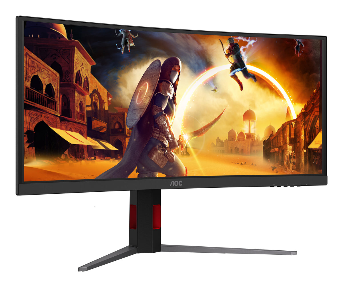 AOC G4 CU34G4CA computer monitor 86.4 cm (34") 3440 x 1440 pixels Wide Quad HD Black, Red