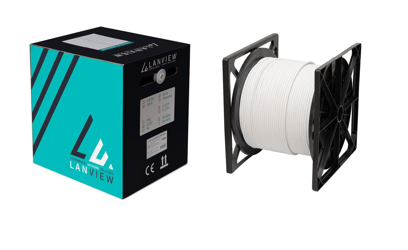 Lanview LVN122164 networking cable White 305 m Cat6a F/UTP (FTP)