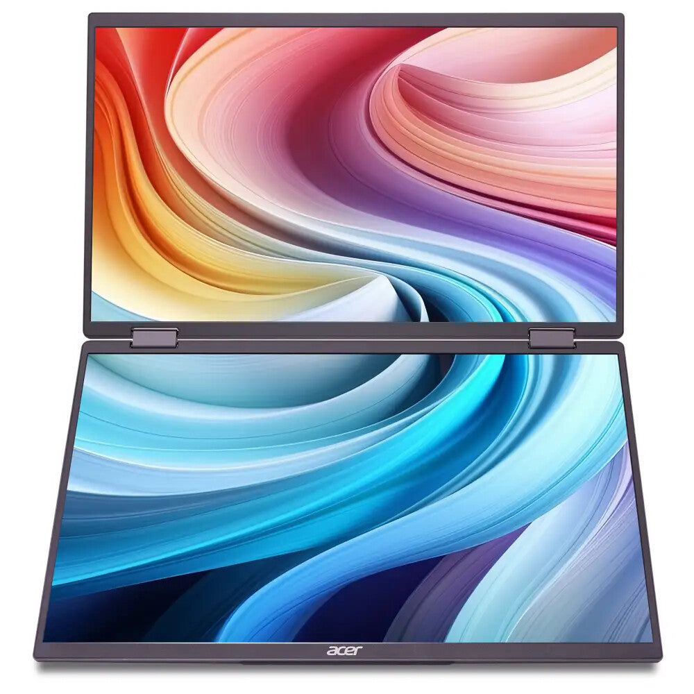 Acer PD163Qbmiuux computer monitor 39.6 cm (15.6") 1920 x 1080 pixels Double Full HD LED Grey