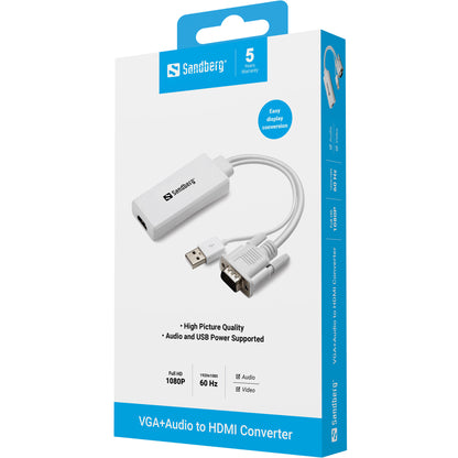 Sandberg VGA+Audio to HDMI Converter