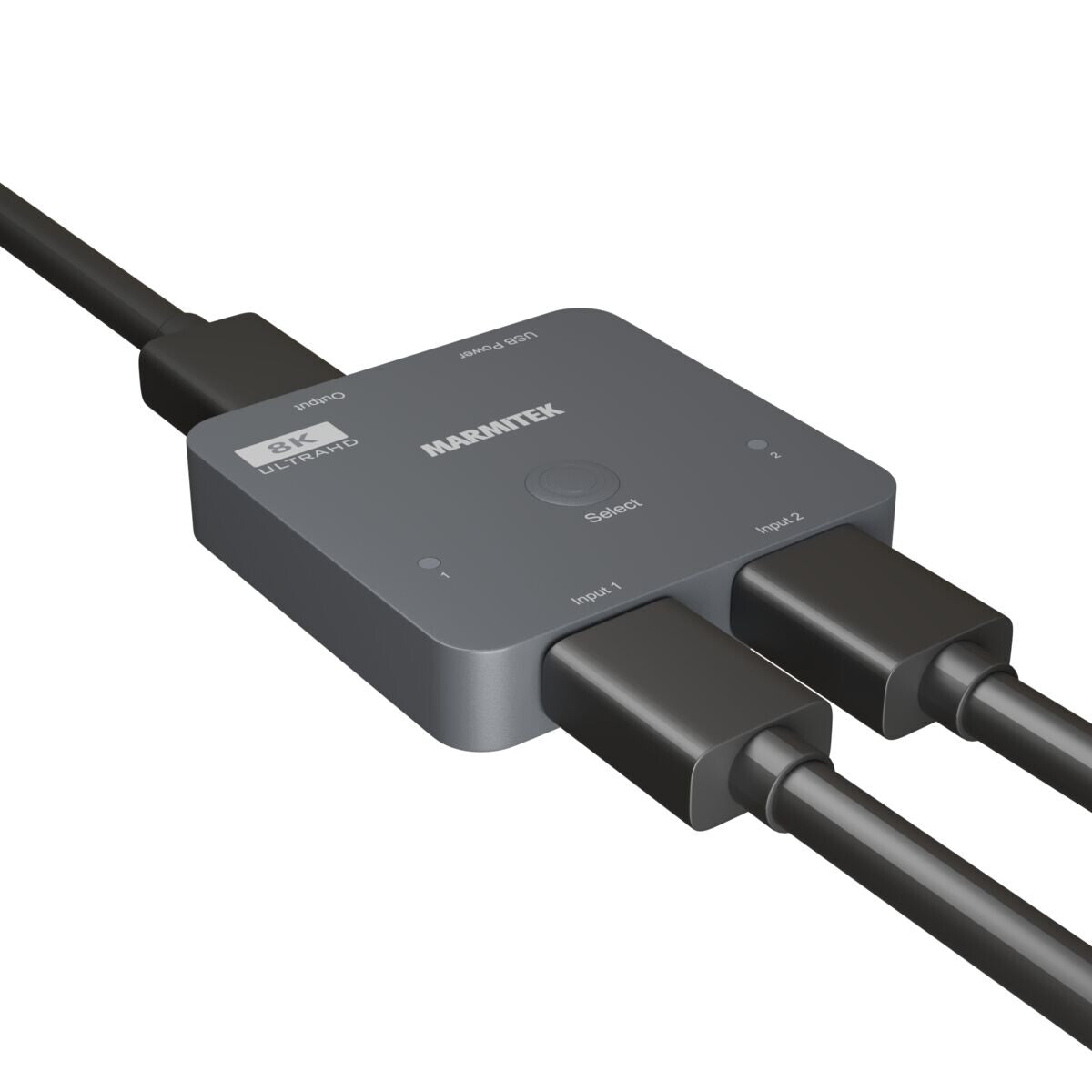 Marmitek Connect 720 - HDMI switch 8K 60Hz - 4K 120Hz - HDMI 2.1 - 2 in / 1 out