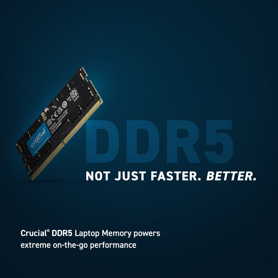 Crucial CT24G56C46S5 memory module 24 GB 1 x 24 GB DDR5 262-pin SO-DIMM ECC