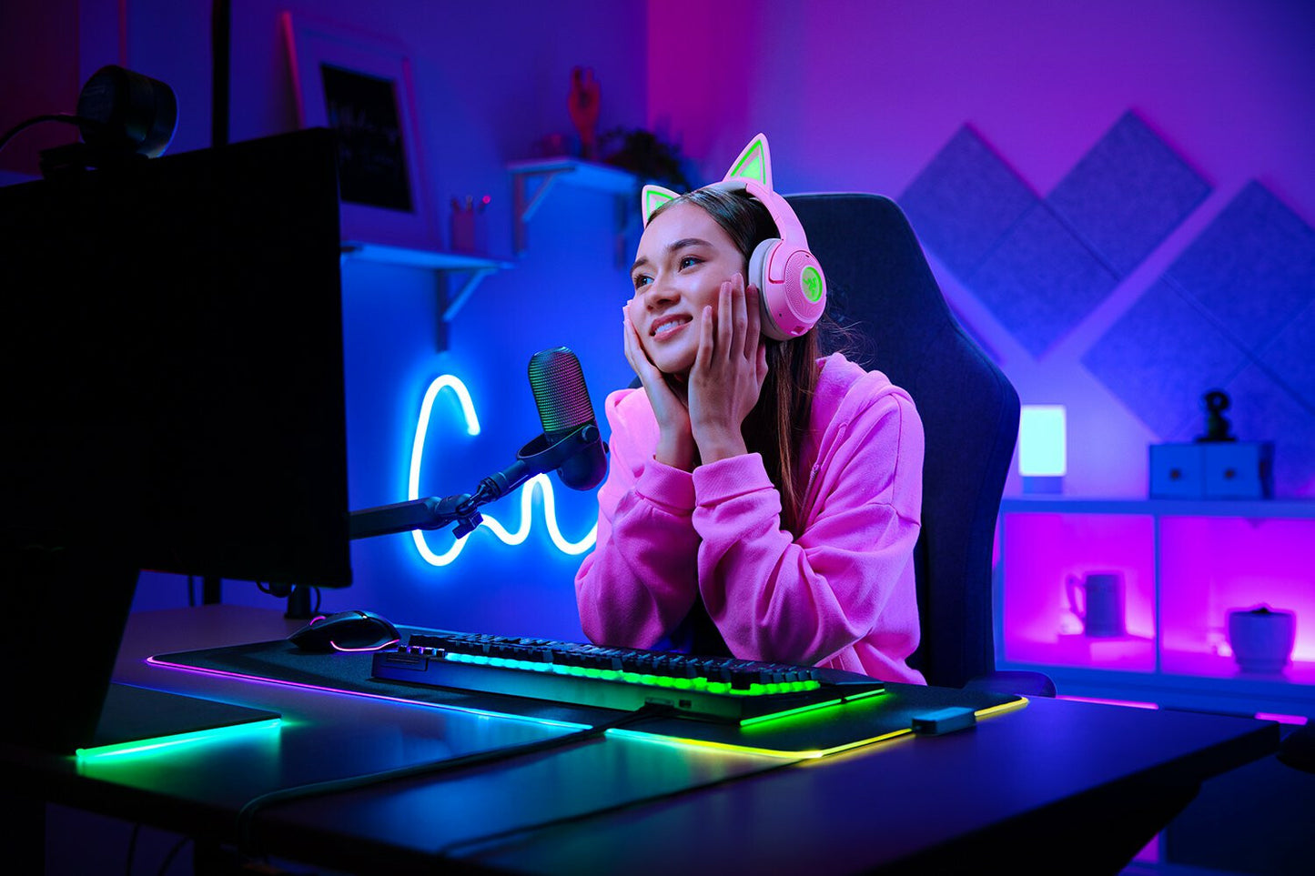 Razer Seiren V3 Chroma Black Tablet microphone
