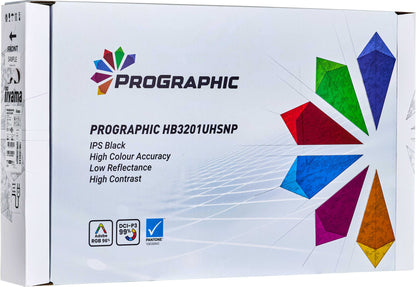 iiyama ProGraphic HB3201UHSNP-B1 computer monitor 80 cm (31.5") 3840 x 2160 pixels 4K Ultra HD Black