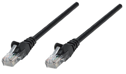 Intellinet Network Patch Cable, Cat6, 0.25m, Black, Copper, S/FTP, LSOH / LSZH, PVC, RJ45, Gold Plated Contacts, Snagless, Booted, Lifetime Warranty
