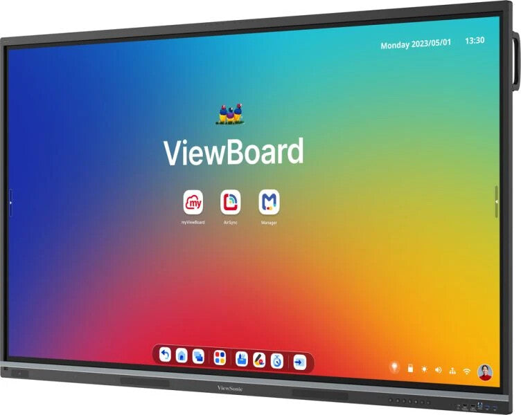 Viewsonic IFP7551-3C interactive whiteboard 190.5 cm (75") 3840 x 2160 pixels Touchscreen Black