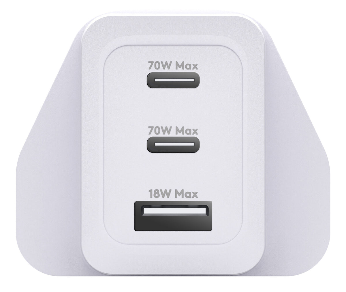dbramante1928 IT - UK W. Charger - 2xUSB-C 70W + 1xUSB-A - WHT