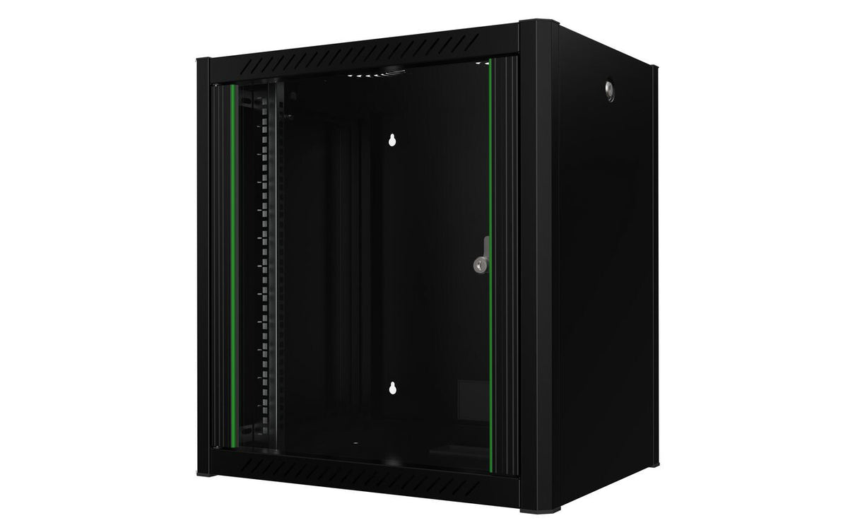 Lanview RWP12U45BL rack cabinet 12U Wall mounted rack Black