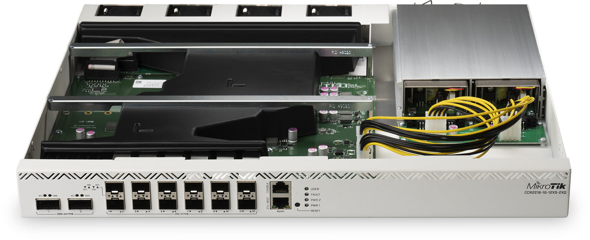 Mikrotik CCR2216-1G-12XS-2XQ wired router Gigabit Ethernet Silver