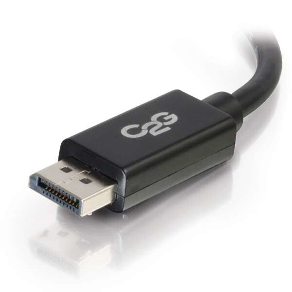 C2G 10ft (3m) DisplayPortTM Cable with Latches 4K 60Hz UHD M/M - Black