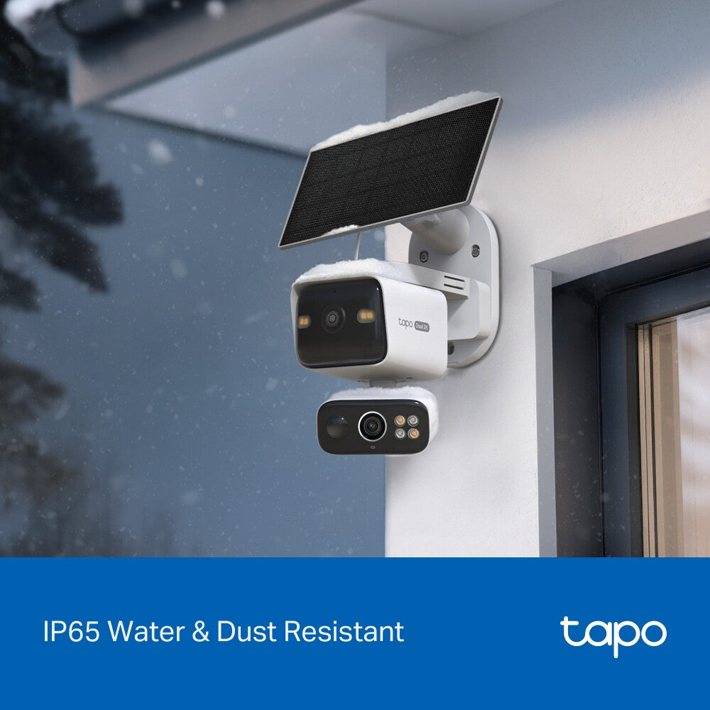 TP-Link Tapo Solar-Pow Dual-Lens Pan/Tilt Sec Cam Kit smart home security kit