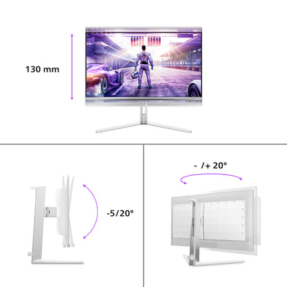 Philips Evnia 8000 27M2N8500/00 computer monitor 67.3 cm (26.5") 2560 x 1440 pixels Quad HD QD-OLED White