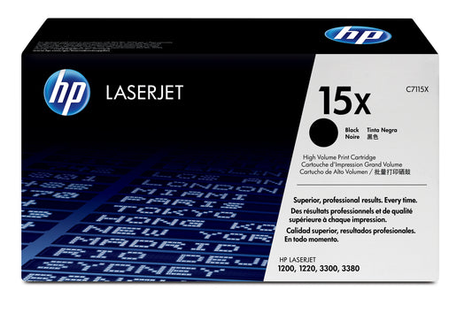 HP 15X black high yield original LaserJet toner cartridge