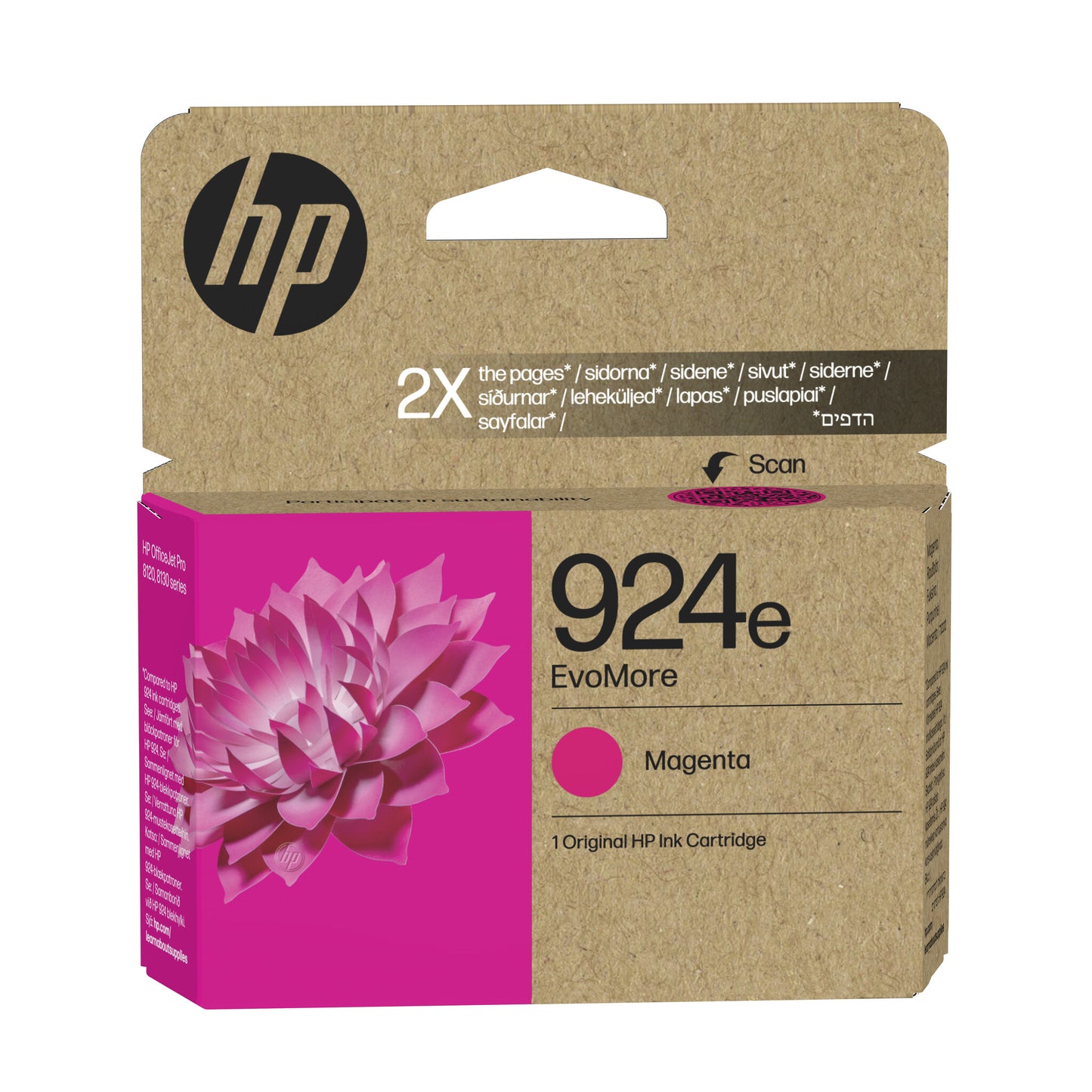 HP 924e EvoMore Magenta Original Ink Cartridge