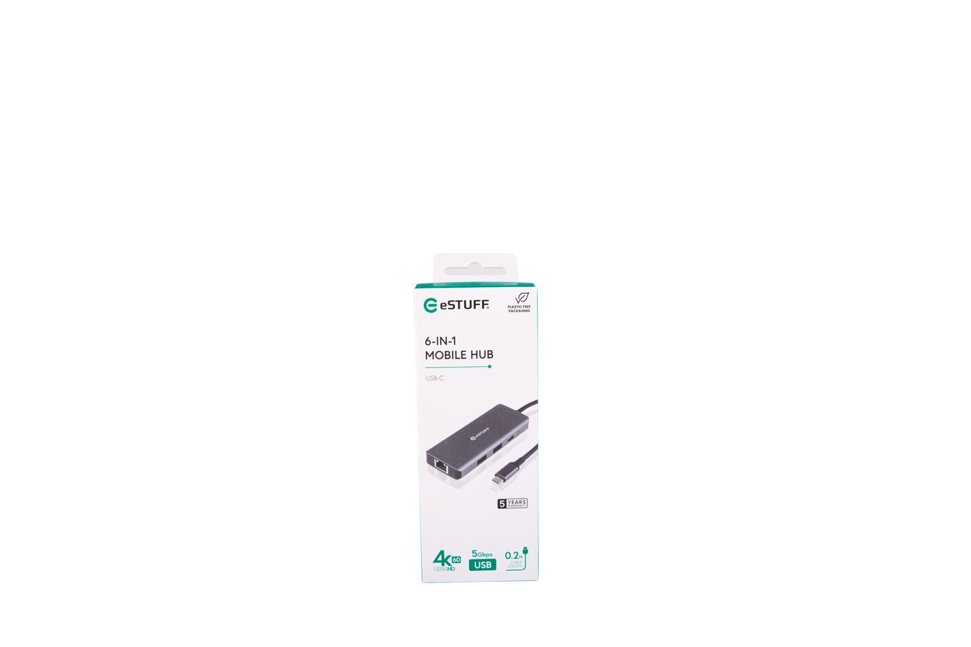 eSTUFF ES623013 laptop dock/port replicator Grey