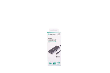 eSTUFF ES623013 laptop dock/port replicator Grey