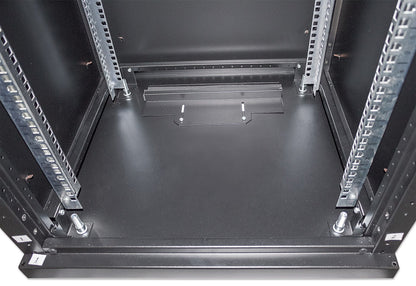 Intellinet 19" Network Cabinet - Free Standing, 16U, 600x600mm (width x depth), Black, Flatpack, Max 1500kg, Multi-Point Door Lock, One Lock Per Side Panel, Usable Depth 123 to 373mm, IP20 rated, Rack, Steel