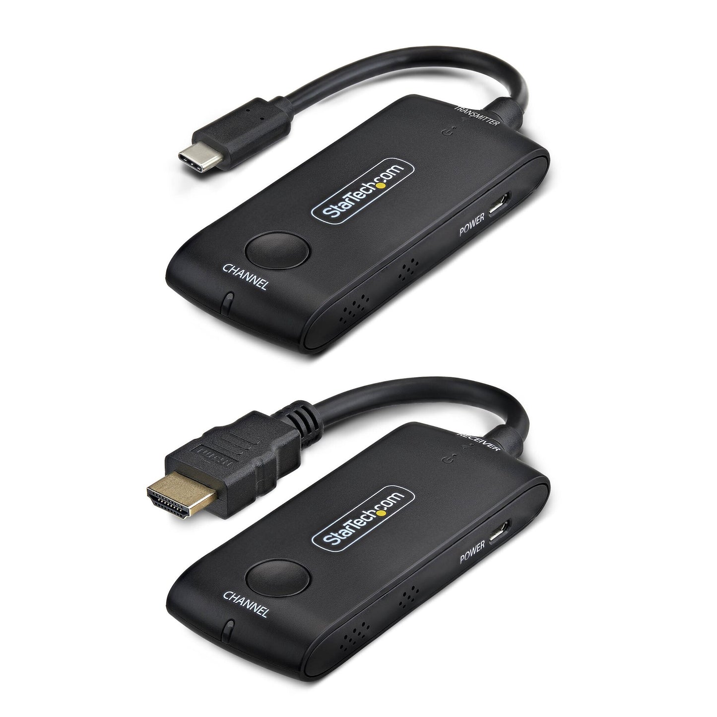 StarTech.com Wireless USB-C to HDMI Extender for Meeting Rooms and Huddle Spaces, 4K 60Hz, 65ft Range, USB Powered, Plug-and-Play Transmitter and Receiver Kit