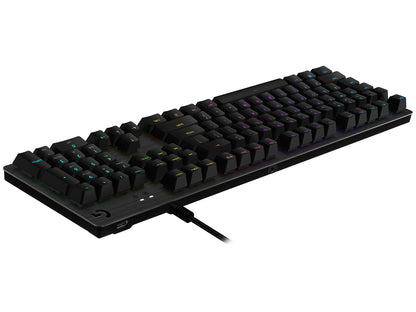 Logitech G G513 CARBON LIGHTSYNC RGB Mechanical Gaming Keyboard, GX Brown