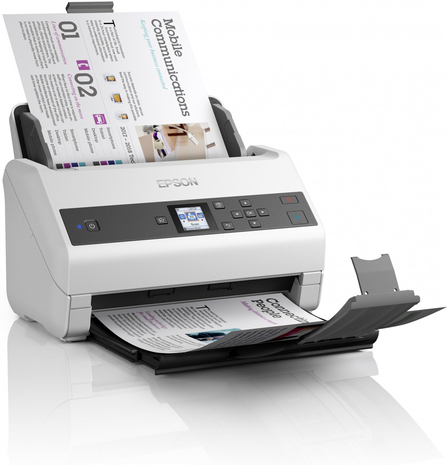 Epson WorkForce DS-870 Sheet-fed scanner 600 x 600 DPI A4 Black, White