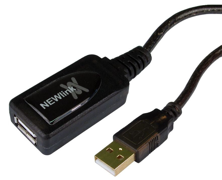 Cables Direct 20m USB 2.0 Active Repeater USB cable Black