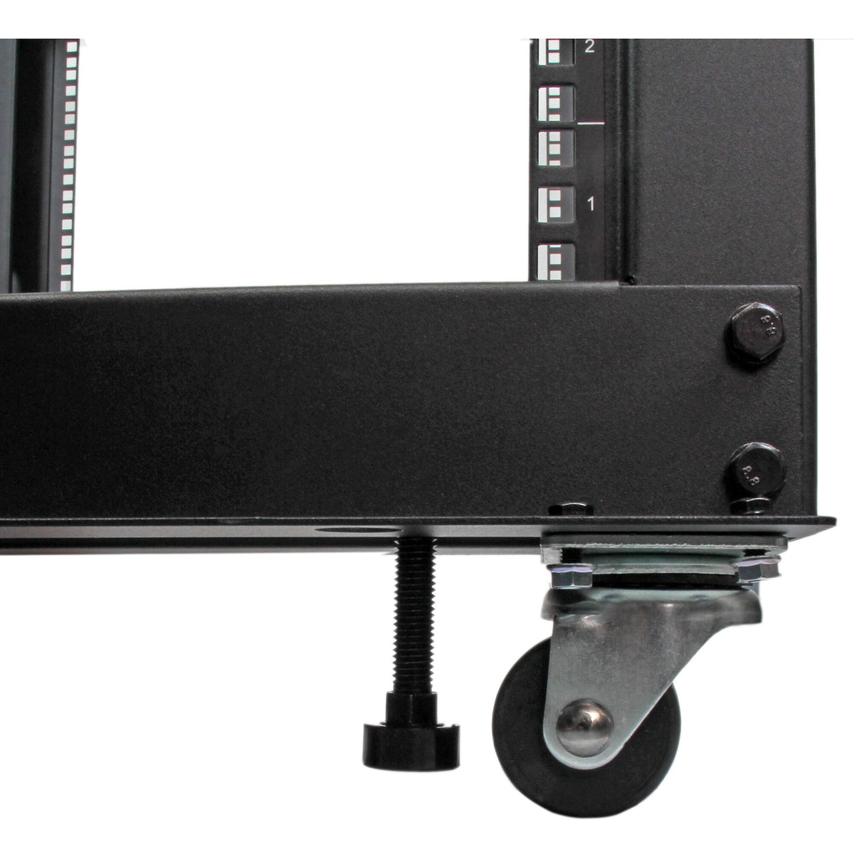 StarTech.com 8U 4-Post Server Rack, 19in Open Frame Rack with 40in (101cm) Mounting Depth and 1200lb (544kg) Weight Capacity, Mobile or Floor Mount IT Rack