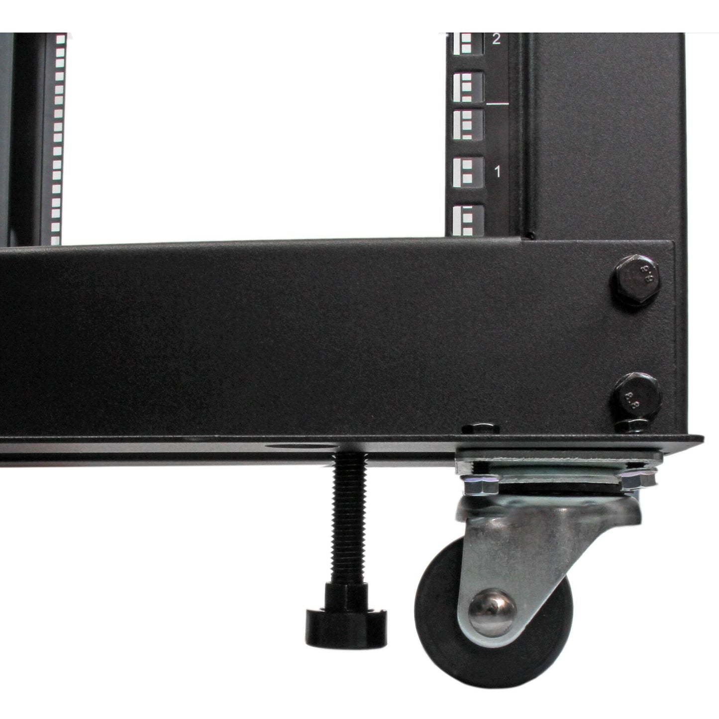 StarTech.com 8U 4-Post Server Rack, 19in Open Frame Rack with 40in (101cm) Mounting Depth and 1200lb (544kg) Weight Capacity, Mobile or Floor Mount IT Rack