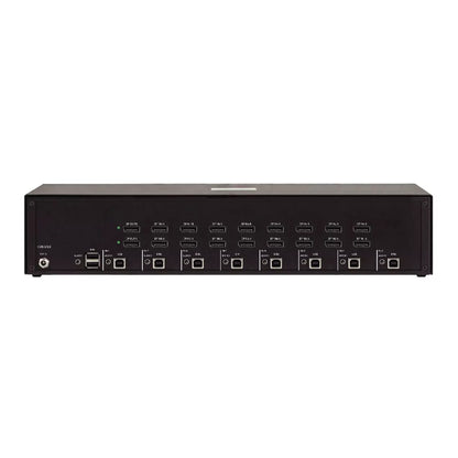 StarTech.com Secure 8-Port Dual-Monitor KVM Switch, DisplayPort, 4K 60Hz, NIAP 4.0 Desktop KVM, Metal Housing, Made in the USA
