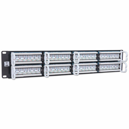 Intellinet Patch Panel, Cat5e, UTP, 48-Port, 2U, Black