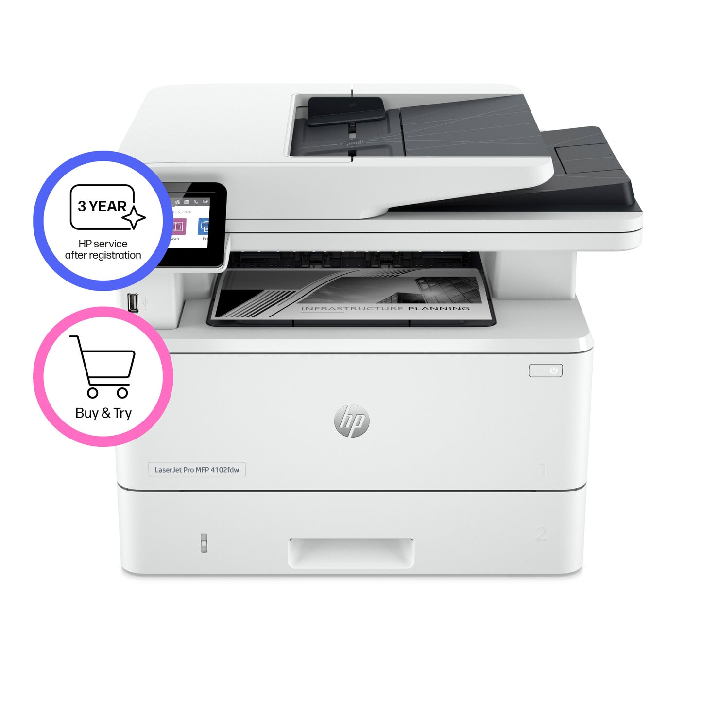 HP LaserJet Pro MFP 4102fdw Printer