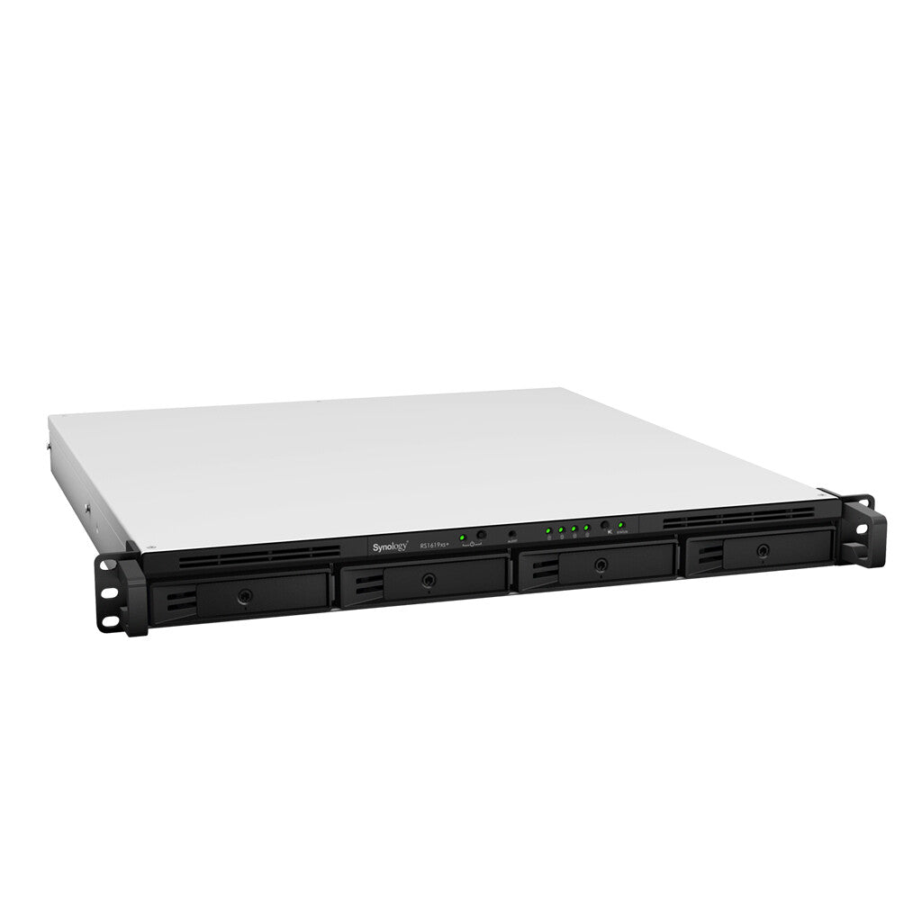 Synology RackStation RS1619XS+ NAS/storage server Rack (1U) Intel® Xeon® D D-1527 8 GB DDR4 0 TB DiskStation Manager Black
