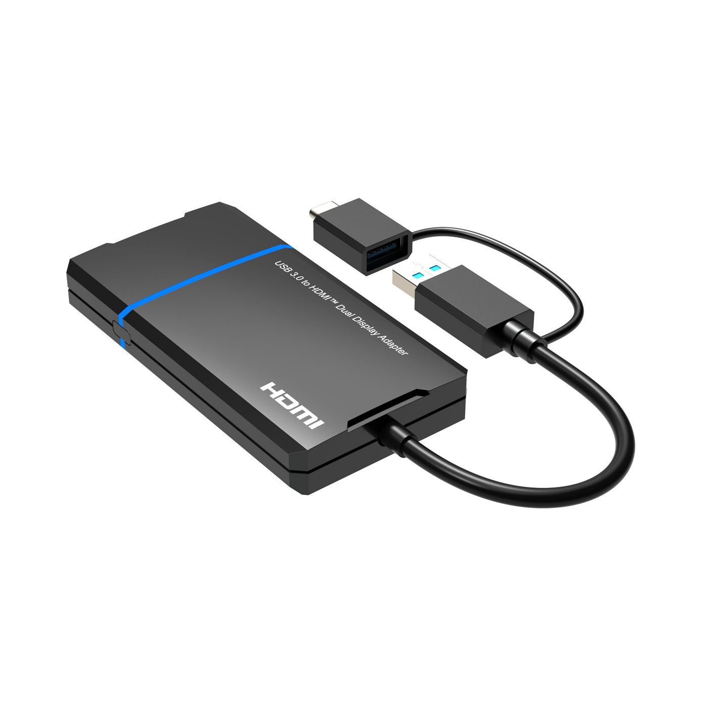 Microconnect MC-USB3.1CHDMIX2-2IN1 video cable adapter 0.12 m USB Type-C HDMI