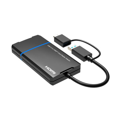 Microconnect MC-USB3.1CHDMIX2-2IN1 video cable adapter 0.12 m USB Type-C HDMI