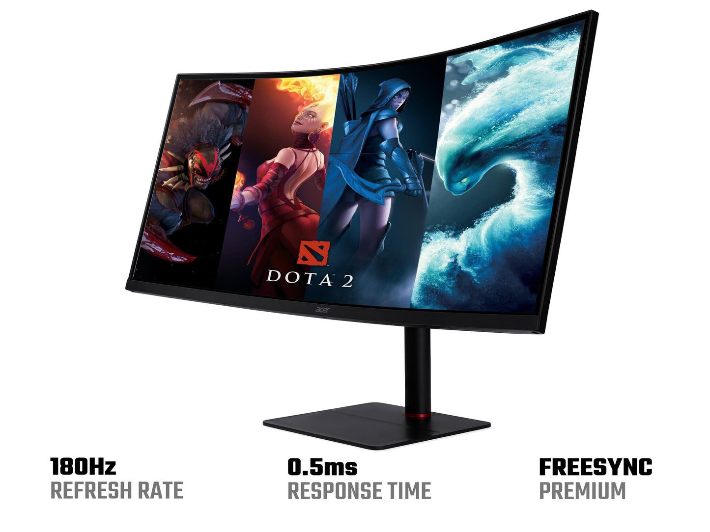 Acer Nitro XV5 Nitro XV345CURV3 34" WQHD (3440x1440) 180Hz FreeSync USB-C Curved Gaming Monitor