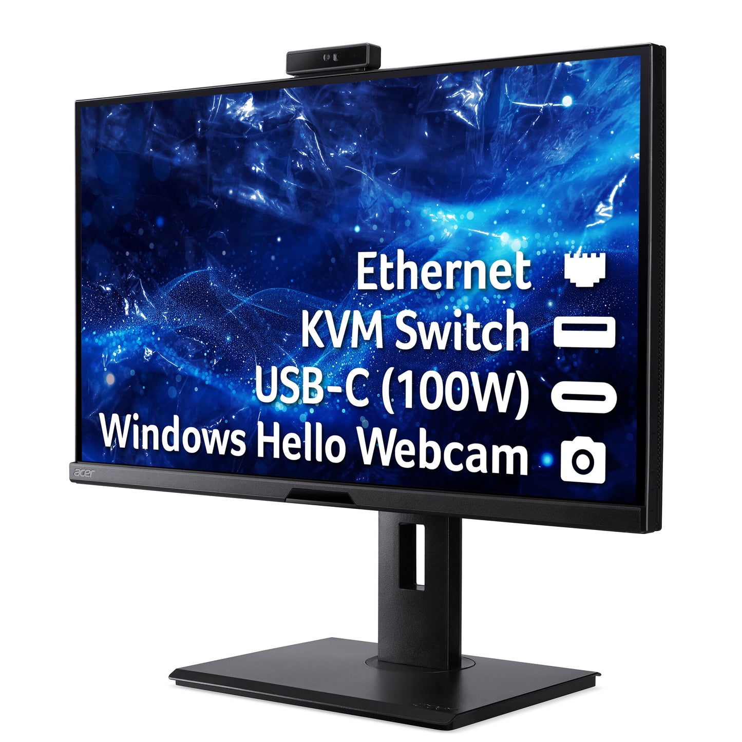 Acer B8 Vero B278UE 27" Quad HD 16:9 ZeroFrame IPS 100Hz 4ms Webcam USB-Hub Computer Monitor