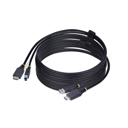 StarTech.com 10ft (3m) HDMI and USB 5Gbps KVM Cable, 4K 60Hz, HDMI 2.0 and USB Combo Cable for KVM Switches