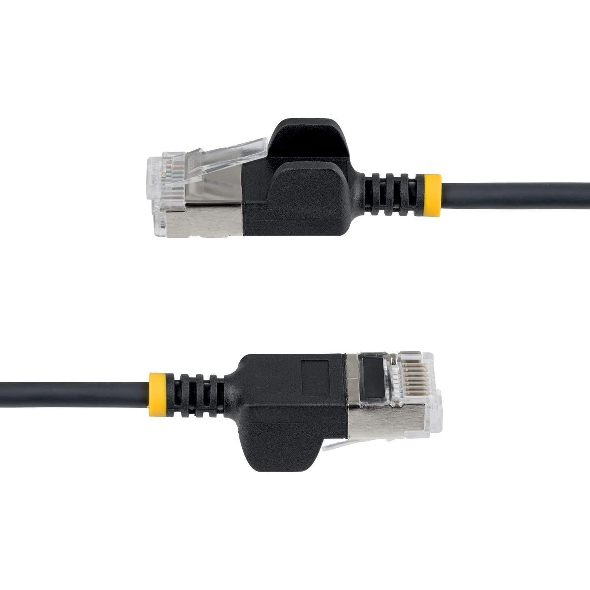 StarTech.com 3m Black Ultra Slim Cat6A Ethernet Cable, Snagless, FTP, Pure Bare Copper Wire, 34AWG Slim RJ45 Network Patch Cord, Individually Tested