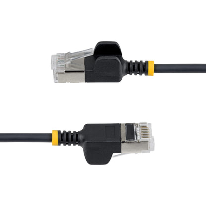 StarTech.com 3m Black Ultra Slim Cat6A Ethernet Cable, Snagless, FTP, Pure Bare Copper Wire, 34AWG Slim RJ45 Network Patch Cord, Individually Tested